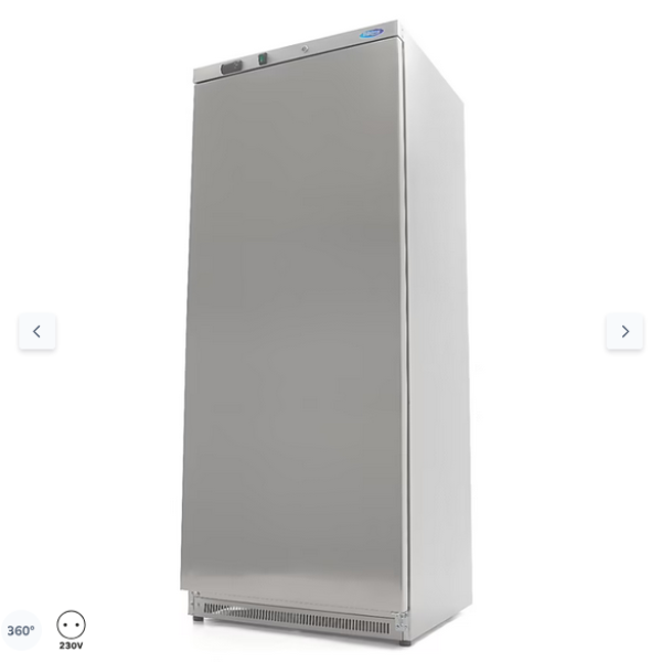  Ψυγείο - 600L - 4 ρυθμιζόμενα ράφια - ανοξείδωτος χάλυβας